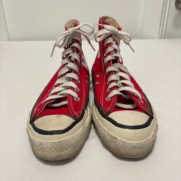 VTG 80\'s Converse All-Star Chuck Taylor High Top Made In USA Sneakers Red 9.5 main image 6